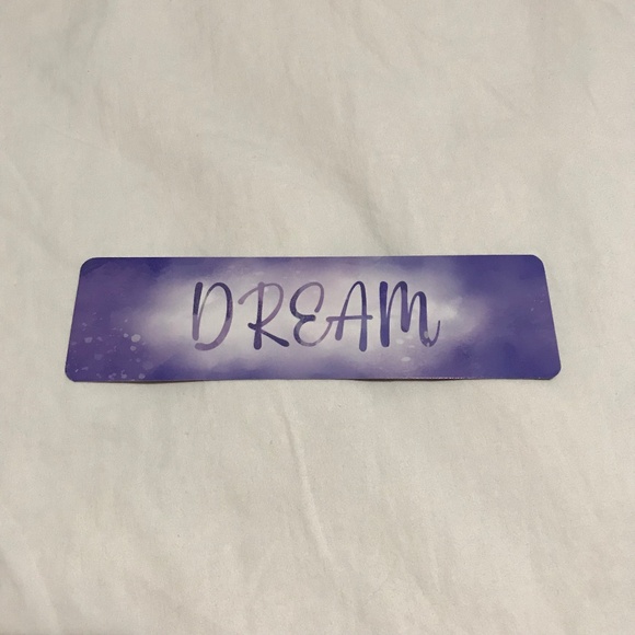 Dream Bookmark Double Sided Ombre Clouds Wish or You Could Make It Happen - Picture 1 of 2